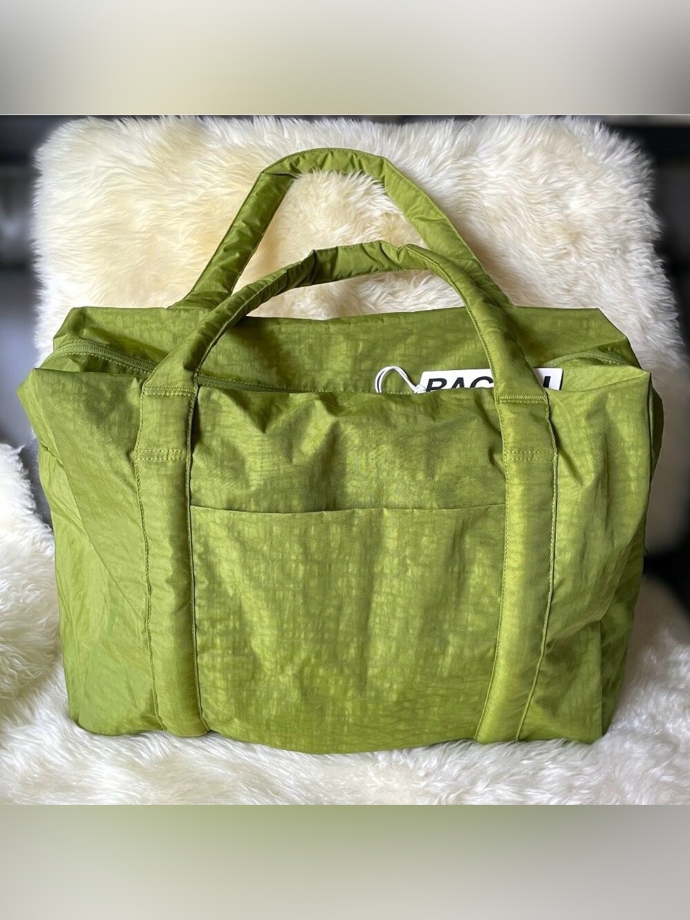Baggu Cloud Carry On Regular Carryon - Green Juice NEW - CCO - Picture 1 of 5